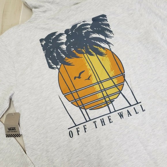 Vans Mens Large Hoodie Sweatshirt Gray NEW - Picture 3 of 5